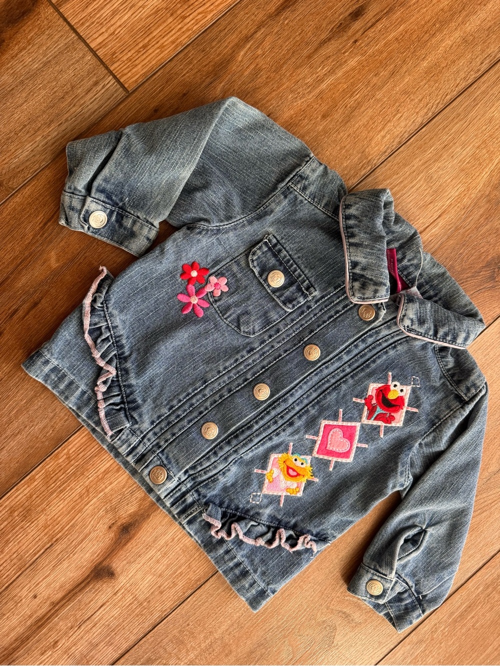 Nicole Miller Sesame Street denim jacket 18 mos baby